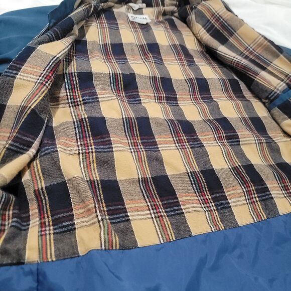 Vintage Schott Mens Chore Barn Jacket Size Medium Blue Utility Blanket Lined - Picture 8 of 9